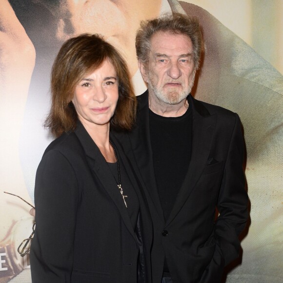 Eddy Mitchell et sa femme Muriel - Avant-première du film "La French" au cinéma Gaumont Opéra à Paris, le 25 novembre 2014.  "La French" movie premiere held at Gaumont Opera theater in Paris, France, on November 25th 2014.25/11/2014 - Paris