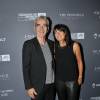 Exclusif - Raymond Domenech et sa compagne Estelle Denis - Dîner de gala au profit de la Fondation ARC pour la recherche contre le cancer du sein à l'hôtel Peninsula à Paris le 1er octobre 2015.