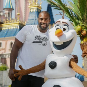 Teddy Riner lors de la "Fête Givrée" de Disneyland Paris à Marne-la-Vallée le 30 mai 2015