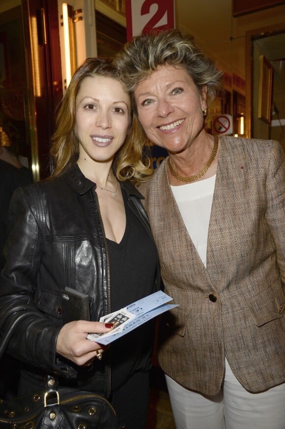 Exclusif - Anne Mansouret et sa fille Tristane Banon lors de la 100e de la pièce "Le Systême" au théâtre Antoine à Paris le 21 mai 2015