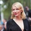 Cate Blanchett (bijoux Van Cleef & Arpels) - Montée des marches du film "Sicario" lors du 68e Festival International du Film de Cannes, à Cannes le 19 mai 2015.