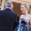 Todd Haynes, Cate Blanchett - Montée des marches du film "Carol" lors du 68e Festival International du Film de Cannes, le 17 mai 2015.