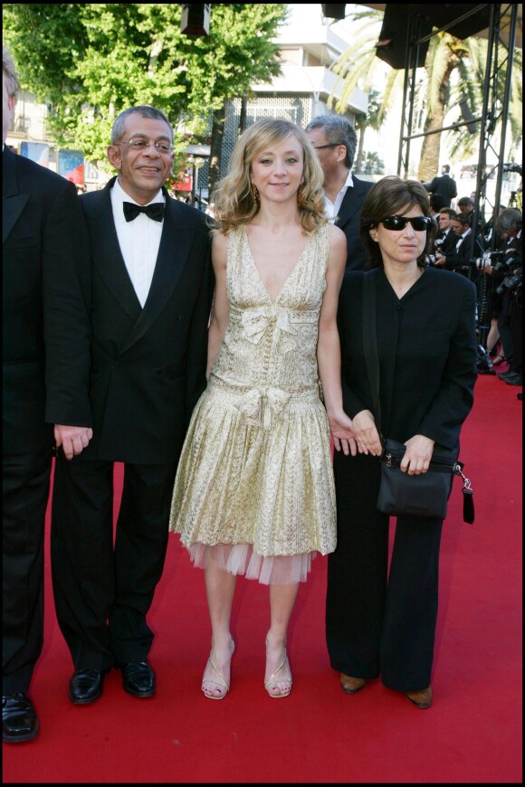 Yousri Nasrallah, Sylvie Testud et Chantal Akerman à Cannes en 2005.