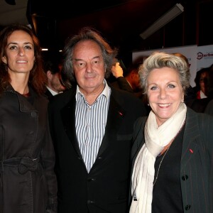 Virginie Bapt, Gonzague Saint Bris, Françoise Laborde lors de la 4e édition du Pot-au-feu des célébrités organisé par les Artisans Boucher d'Ile-de-France France au restaurant Louchebem dans le quartier des Halles à Paris le 7 octobre 2015