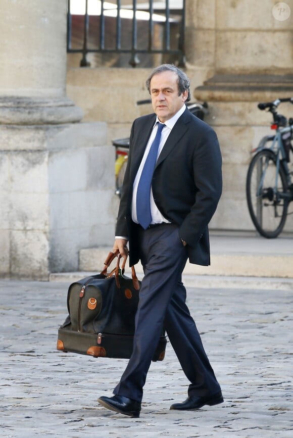Michel Platini lors d'un comité pour l'Euro 2016 à Bordeaux, le 23 octobre 2014