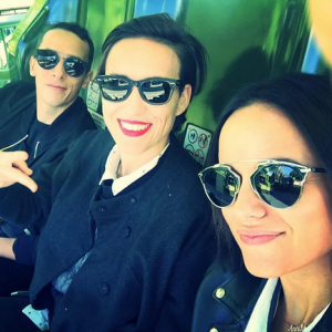 Alizée et Grégoire Lyonnet à Disneyland Paris. Septembre 2015.