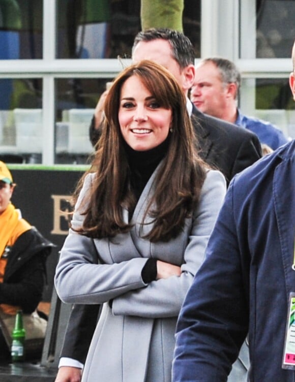 Kate Middleton arrive à Twickenham Stadium pour le match Australie-Pays de Galles, le 10 octobre 2015