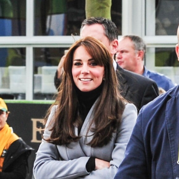 Kate Middleton arrive à Twickenham Stadium pour le match Australie-Pays de Galles, le 10 octobre 2015