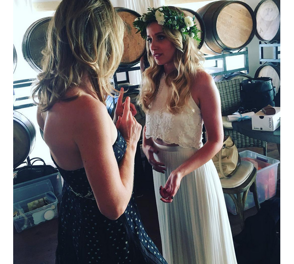 Megan Park et Missi Pyle, le jour de son mariage avec Tyler Hilton le 10 octobre 2015 / photo postée sur Instagram
