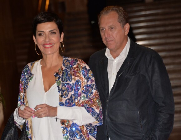 Cristina Cordula et son compagnon - Soirée de lancement d'Octobre Rose (le mois de lutte contre le cancer du sein) au Palais Chaillot à Paris le 28 septembre 2015