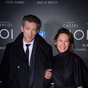 Vincent Cassel et Emmanuelle Bercot - Avant-première du film "Mon Roi" au cinéma Gaumont Capucines à Paris, le 12 octobre 2015.