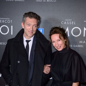 Vincent Cassel et Emmanuelle Bercot - Avant-première du film "Mon Roi" au cinéma Gaumont Capucines à Paris, le 12 octobre 2015.