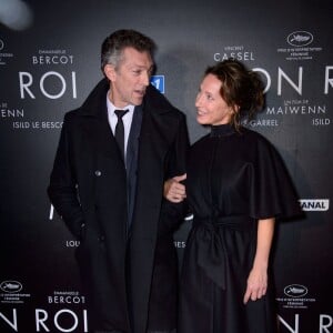 Vincent Cassel et Emmanuelle Bercot - Avant-première du film "Mon Roi" au cinéma Gaumont Capucines à Paris, le 12 octobre 2015.