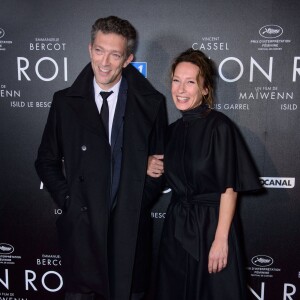 Vincent Cassel et Emmanuelle Bercot - Avant-première du film "Mon Roi" au cinéma Gaumont Capucines à Paris, le 12 octobre 2015.