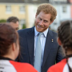 Le prince Harry a rendu visite aux jeunes du club de rugby de Paignton dans le Devon le 7 octobre 2015