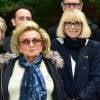 Laurent Blanc, Bernadette Chirac et Mireille Darc lors de la visite du centre Ephad Hervieux de Poissy dans le cadre de l'opération + De Vie le 12 octobre 2015