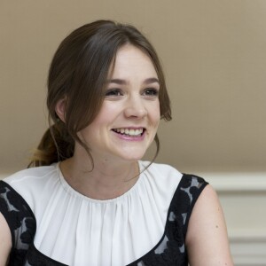 Carey Mulligan en conférence de presse pour le film "Les Suffragettes" à l'hôtel Waldorf Astoria à New York. Le 12 octobre 2015