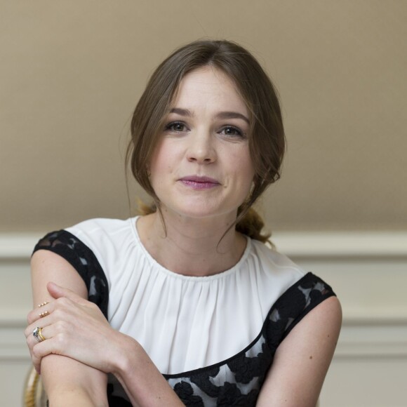 Carey Mulligan en conférence de presse pour le film "Les Suffragettes" à l'hôtel Waldorf Astoria à New York. Le 12 octobre 2015