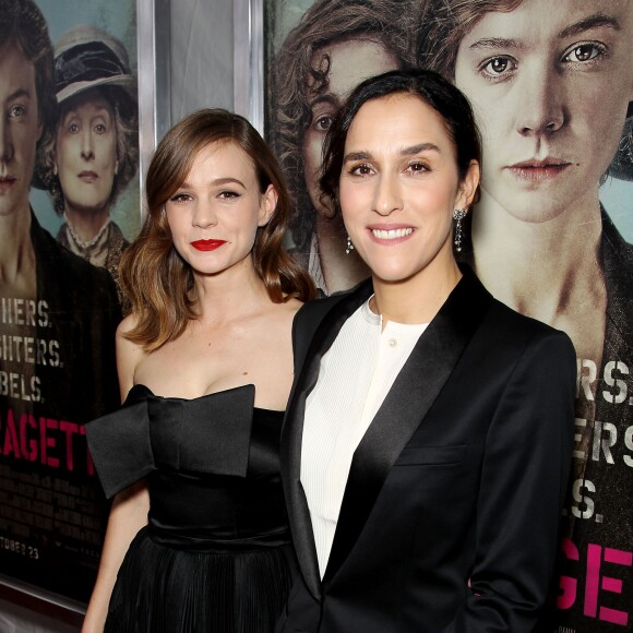 Carey Mulligan, Sarah Gavron à l'avant-première du film Suffragette à New York, le 12 octobre 2015