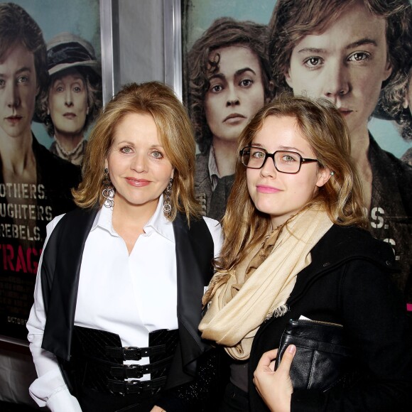 Renee Fleming et sa fille à l'avant-première du film Suffragette à New York, le 12 octobre 2015