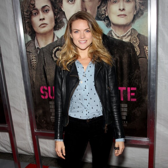 Erin Richards à l'avant-première du film Suffragette à New York, le 12 octobre 2015