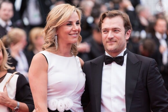 Laurence Ferrari et son mari Renaud Capuçon - Montée des marches du film "Irrational Man" (L'homme irrationnel) lors du 68e Festival International du Film de Cannes, à Cannes le 15 mai 2015.