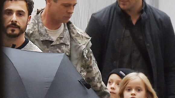 Brad Pitt avec ses jumeaux : Une couleur de cheveux radicalement différente