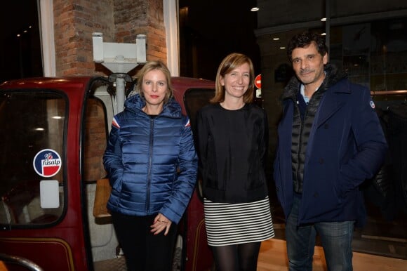 Exclusif - Karin Viard, Sophie Lacoste et Pascal Elbé - Soirée d'ouverture de la boutique Fusalp au 8 rue des Blancs Manteaux à Paris le 6 octobre 2015.