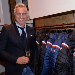 Exclusif - David Ginola - Soirée d'ouverture de la boutique Fusalp au 8 rue des Blancs Manteaux à Paris le 6 octobre 2015.