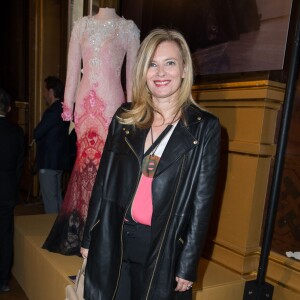 Valérie Trierweiler - People à la présentation "Alexis Mabille" Haute Couture Automne-Hiver 2015/2016 à l'Opéra Garnier à Paris, le 8 juillet 2015.