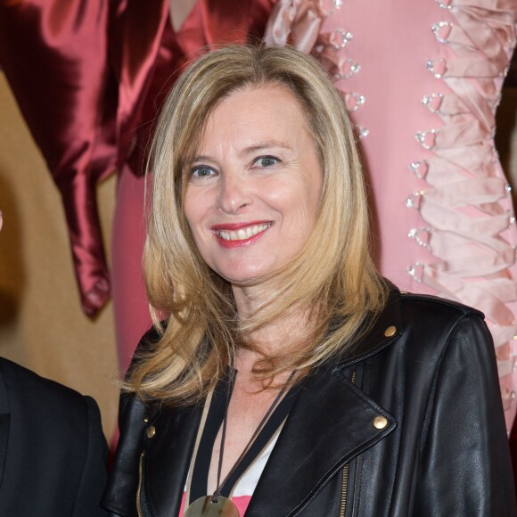 Valérie Trierweiler - People à la présentation "Alexis Mabille" Haute Couture Automne-Hiver 2015/2016 à l'Opéra Garnier à Paris, le 8 juillet 2015.