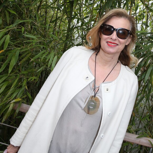 Valérie Trierweiler - People au village des Internationaux de France de tennis de Roland Garros à Paris. Le 2 juin 2015