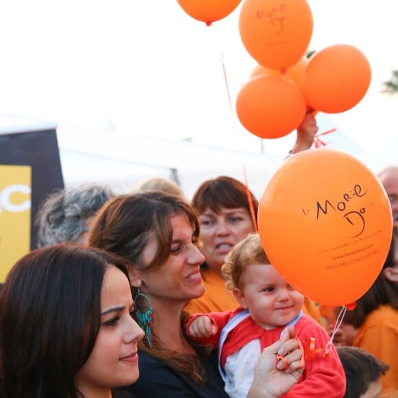 Exclusif - Alizée et sa fille Annily ont participé à la dernière journée de la 9ème édition de l'association 'La Marie Do' à Ajaccio en tant que marraine le 11 octobre 2015.