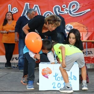 Exclusif - Alizée et sa fille Annily ont participé à la dernière journée de la 9ème édition de l'association 'La Marie Do' à Ajaccio en tant que marraine le 11 octobre 2015.