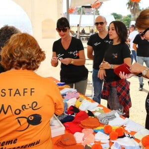 Exclusif - Alizée et sa fille Annily ont participé à la dernière journée de la 9ème édition de l'association 'La Marie Do' à Ajaccio en tant que marraine le 11 octobre 2015.