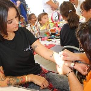 Exclusif - Alizée et sa fille Annily ont participé à la dernière journée de la 9ème édition de l'association 'La Marie Do' à Ajaccio en tant que marraine le 11 octobre 2015.