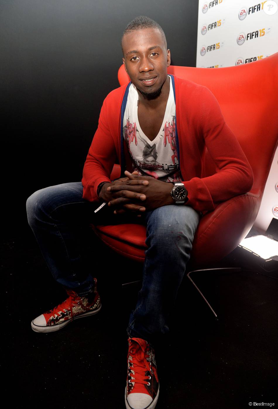 Blaise Matuidi lors de la soirée de lancement du jeu vidéo FIFA 2015 à