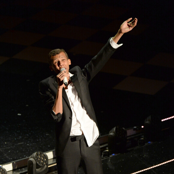 Le chanteur Stromae - Cérémonie de clôture du festival de la chanson de Sanremo à San Remo le 22 février 2014  closing ceremony awards 64th Sanremo Festival, Italy 22-02-201422/02/2014 - Milan