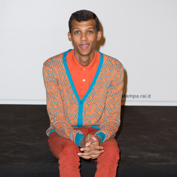 Le chanteur Stromae au festival de la chanson de Sanremo à San Remo le 22 février 2014  Stromae 64th Sanremo Festival, Italy 22-02-201422/02/2014 - San Remo