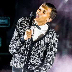 Stromae en concert à The Boulevard Pool au Cosmopolitan Hotel & Casin de Sin City, le 16 avril 2015