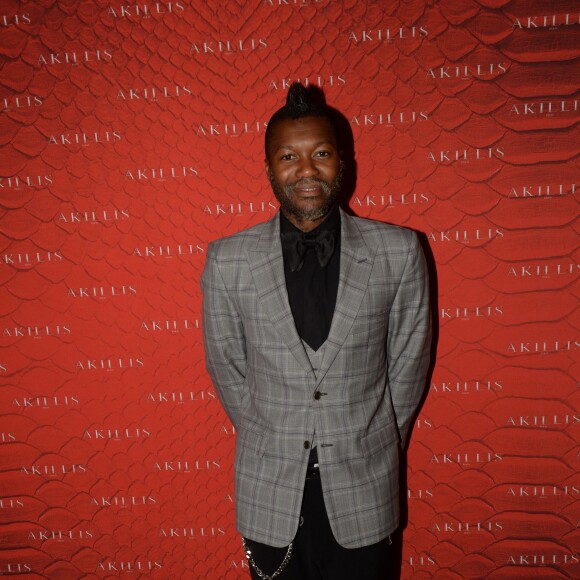 Exclusif - Djibril Cissé lors de la soirée pour la présentation de la collection "Python" du bijoutier Akillis à Paris le 23 juin 2015