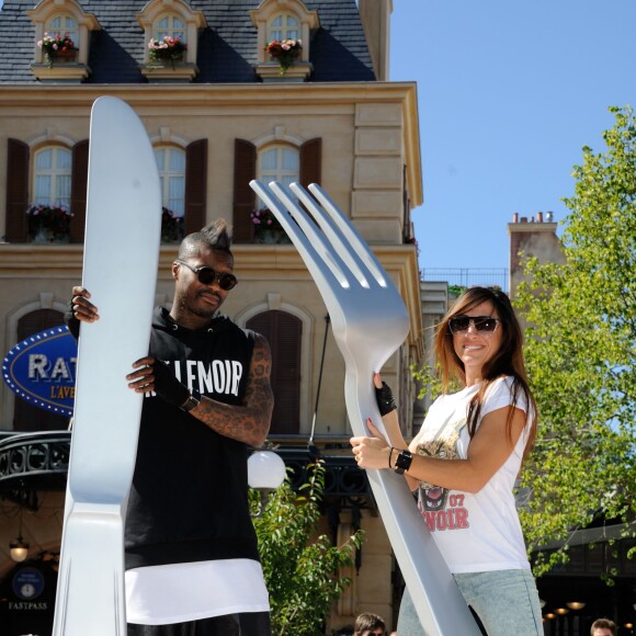 Djibril Cissé attending lors de l'inauguration de l'attraction 'Ratatouille, l'aventure totalement toquée de Rémy' à Disneyland Paris, le 21 juin 2014