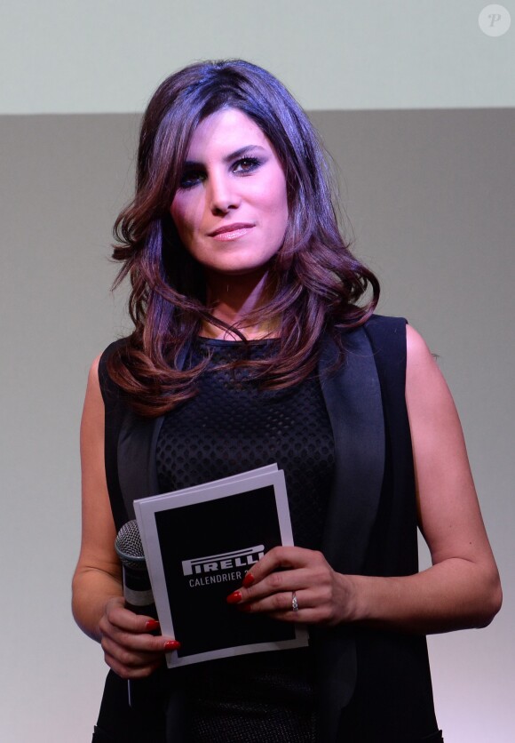 Karine Ferri - Soirée de présentation du calendrier Pirelli 2015 au VIP Room à Paris, le 22 janvier 2015.
