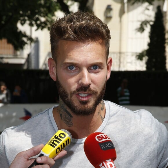 Matt Pokora - People à la journée mondiale des oubliés des vacances de l'association du Secours populaire au Champ-de-Mars à Paris, le 19 août 2015.