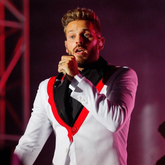 M. Pokora (Matt Pokora) en concert au festival du Château à Solliès-Pont. Le 16 juillet 2015.