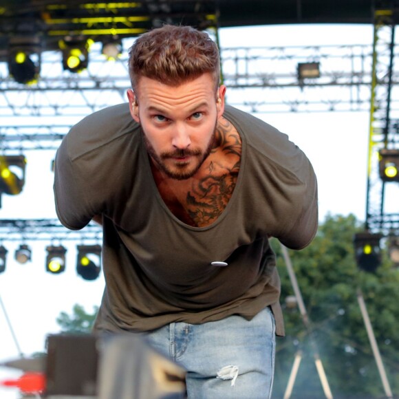 Exclusif - M. Pokora (Matt Pokora) - Festival "Tout le monde chante contre le cancer" à Villefranche-de-Rouergue le 4 juillet 2015.