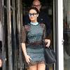 Demi Lovato quitte les studios de la radio NRJ à Paris le 7 septembre 2015.  Actress Demi Lovato leaves NRJ Radio station in Paris on september 7th, 2015.07/09/2015 - Paris