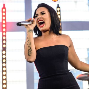 Demi Lovato en concert au JK Iguatemi Mall de Sao Paulo, au Brésil, le 20 octobre 2015