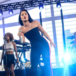 Demi Lovato en concert au JK Iguatemi Mall de Sao Paulo, au Brésil, le 20 octobre 2015