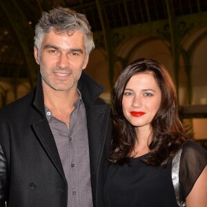 François Vincentelli et sa compagne Alice Dufour - Soirée d'inauguration de la Fiac 2015 organisée par Orange au Grand Palais à Paris, le 21 octobre 2015.